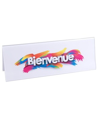 Lot de 5 porte-noms 300x105mm (A4 plié)