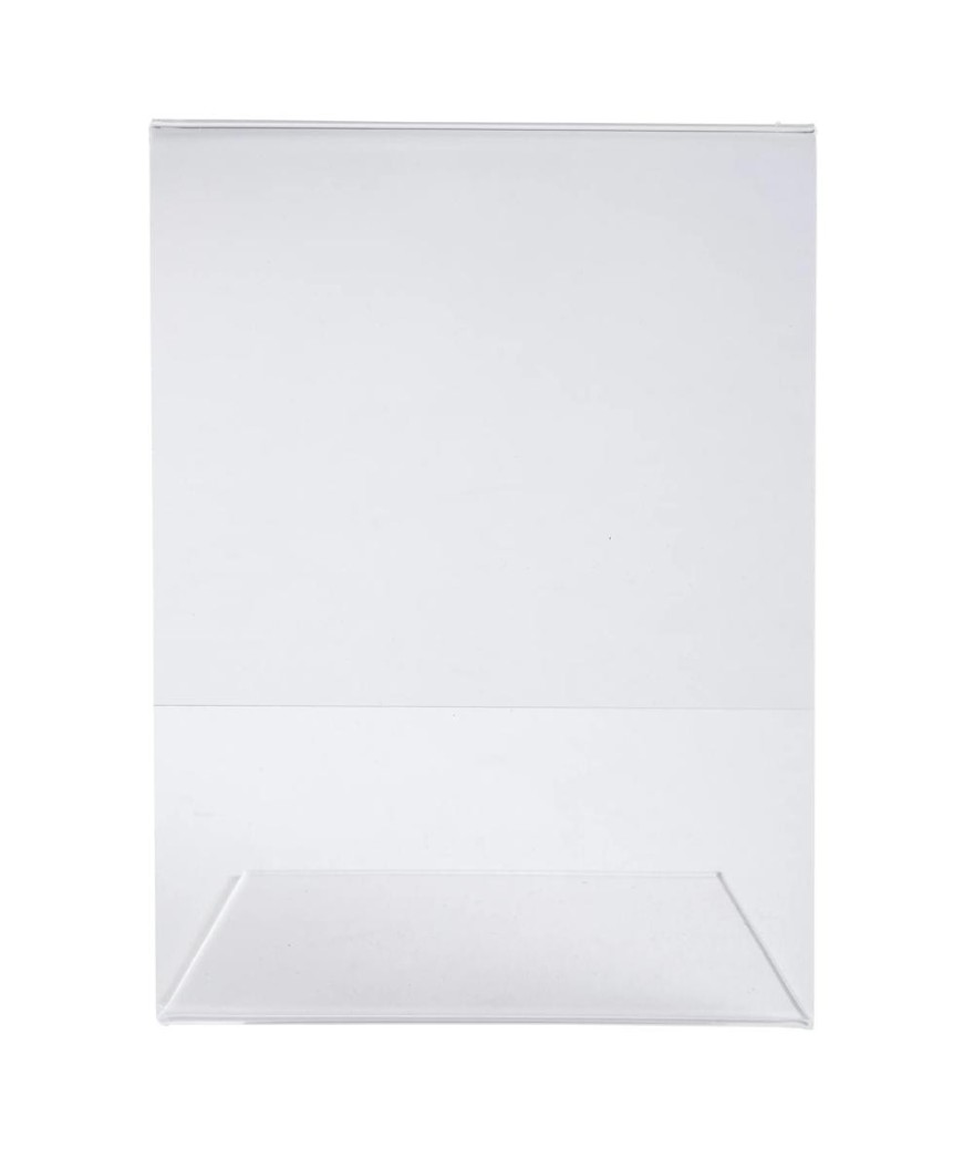 Porte-visuel incliné A5 cristal