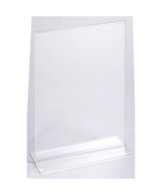 Porte-visuel droit vertical A5 cristal