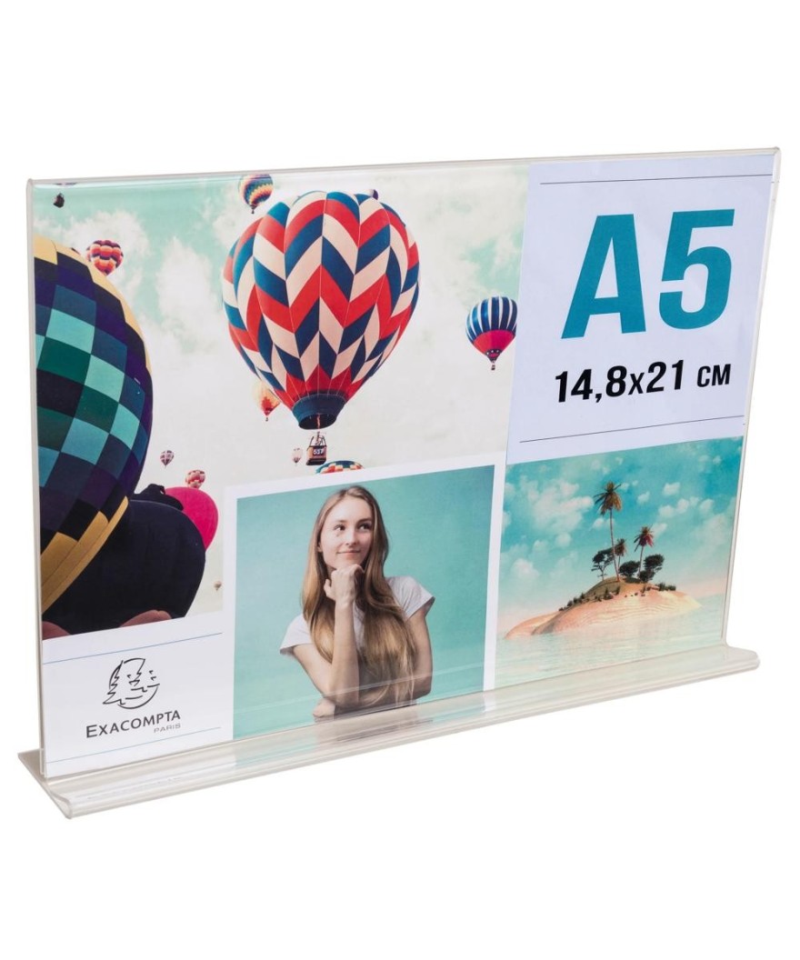 Porte-visuel droit horizontal A5