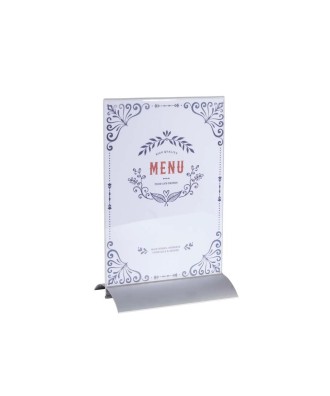 Porte-visuel vertical socle aluminiumA5