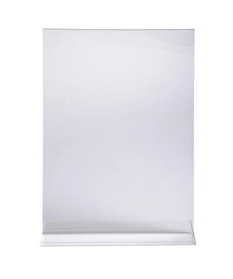 Porte-visuel droit vertical A6 cristal