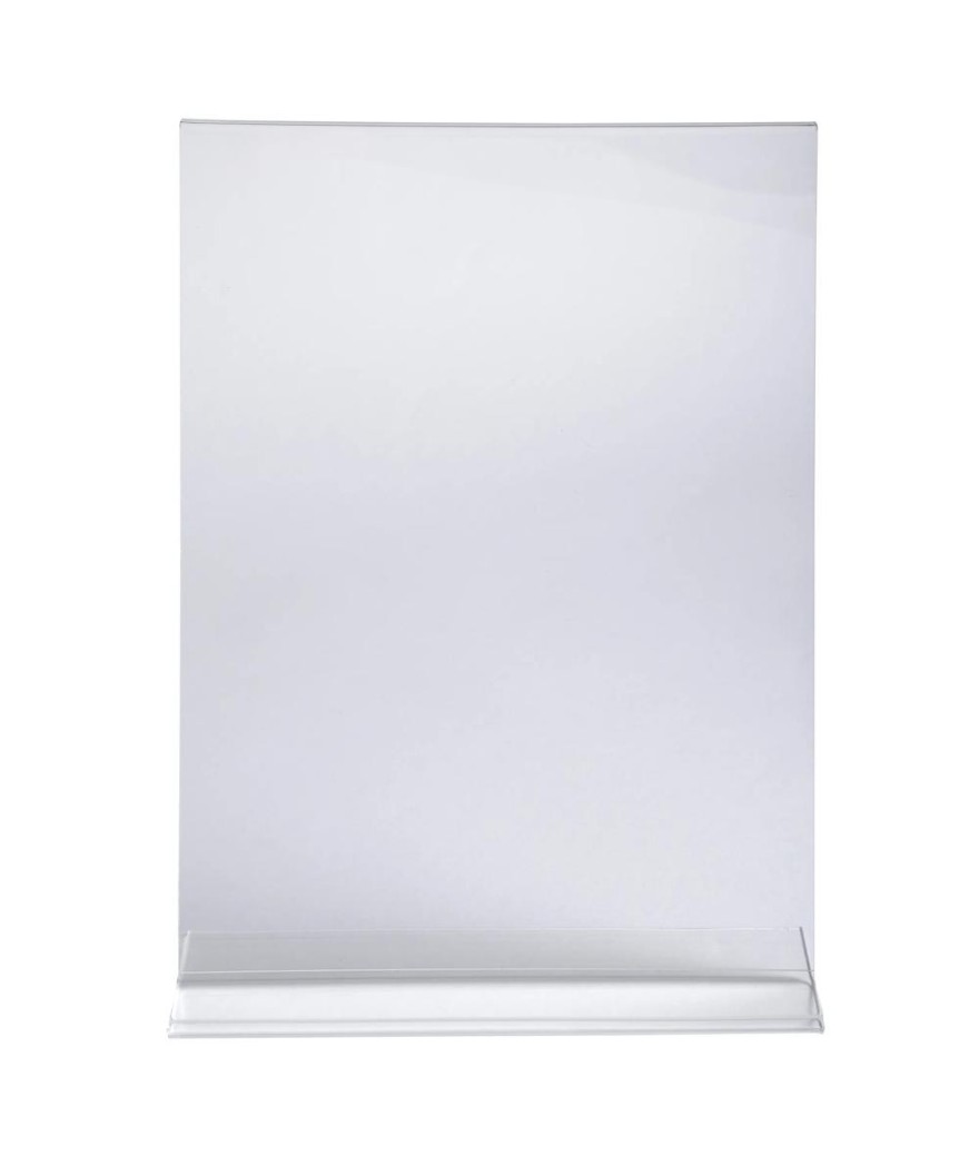 Porte-visuel droit vertical A6 cristal