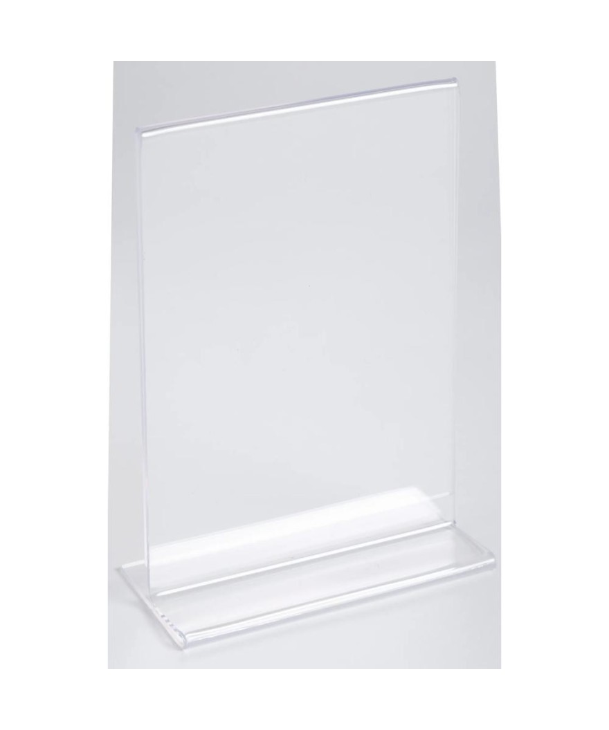 Porte-visuel droit vertical A6 cristal