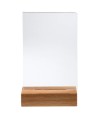 Porte-visuel a. socle en bois A6vertical