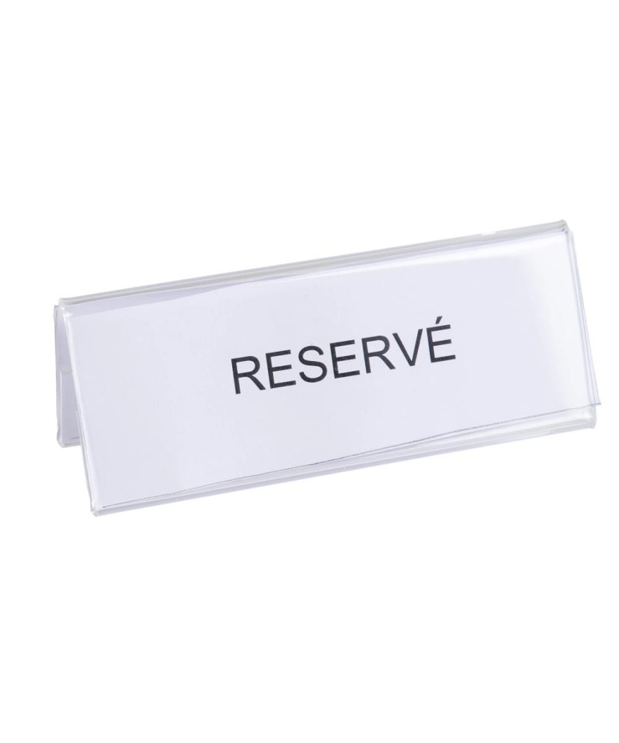 Lot de 10 porte-noms 150x55mm (A6 plié)