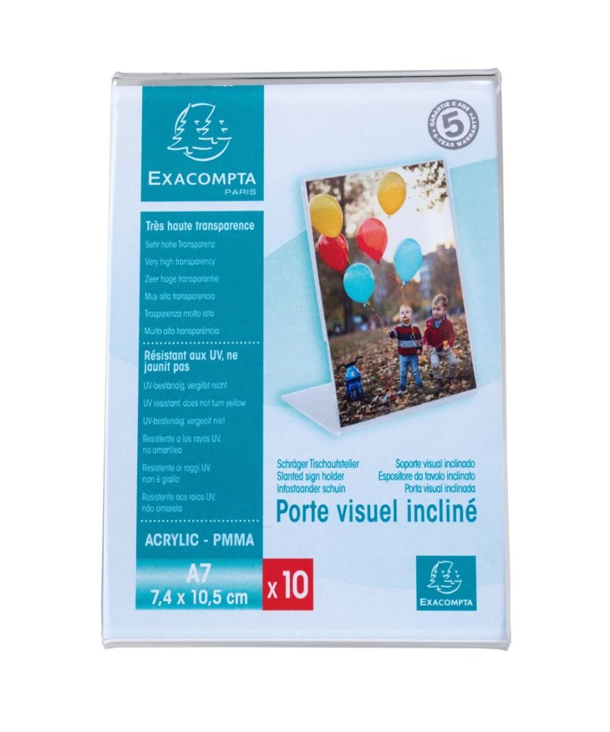 Lot de 10 porte-étiquettes 105x74 vertic