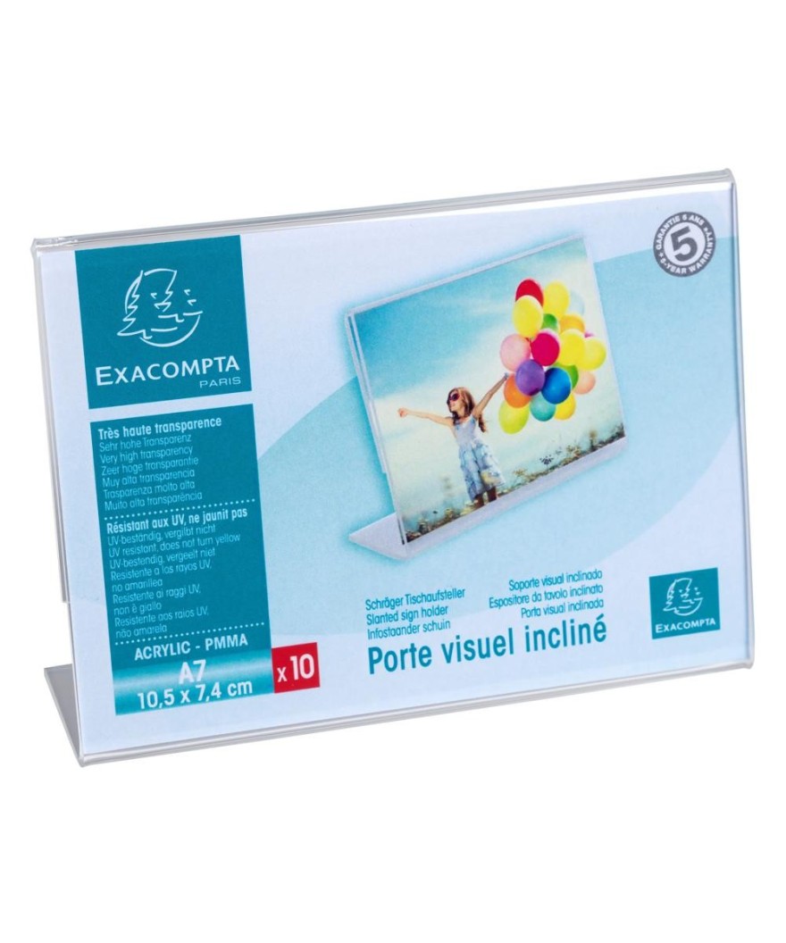 Lot de 10 porte-étiquettes 105x74 horizo