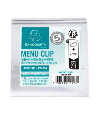 Porte-carte clip taille S (largeur 50mm)