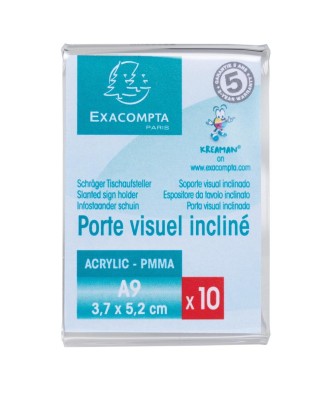 Lot de 10 porte-étiquettes 52x37 vertica