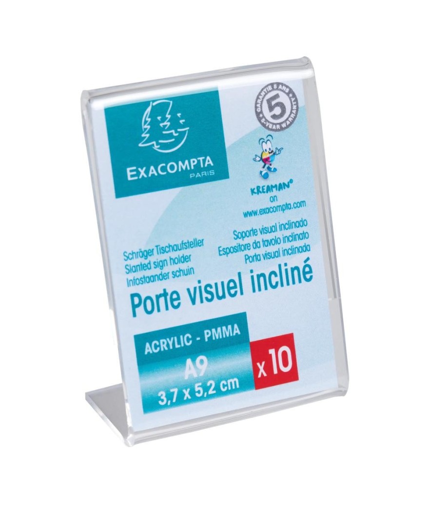 Lot de 10 porte-étiquettes 52x37 vertica