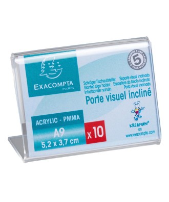 Lot de 10 porte-étiquettes 52x37 horizon