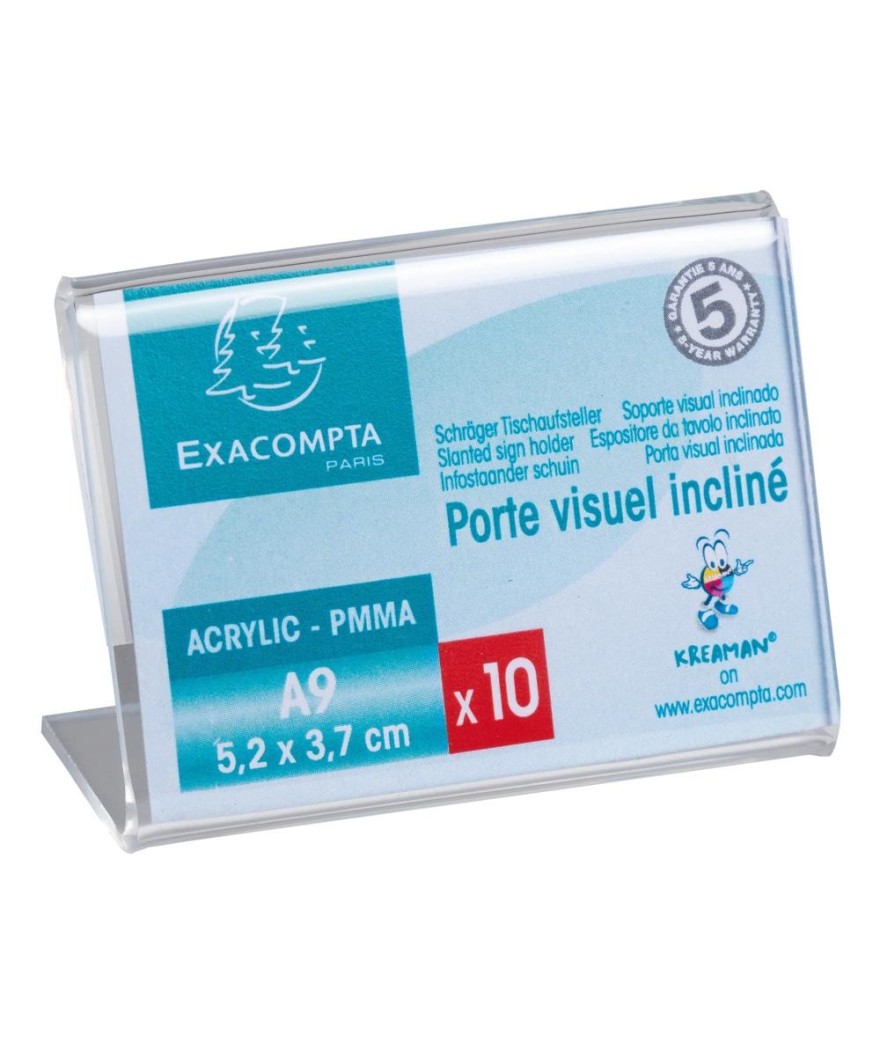Lot de 10 porte-étiquettes 52x37 horizon