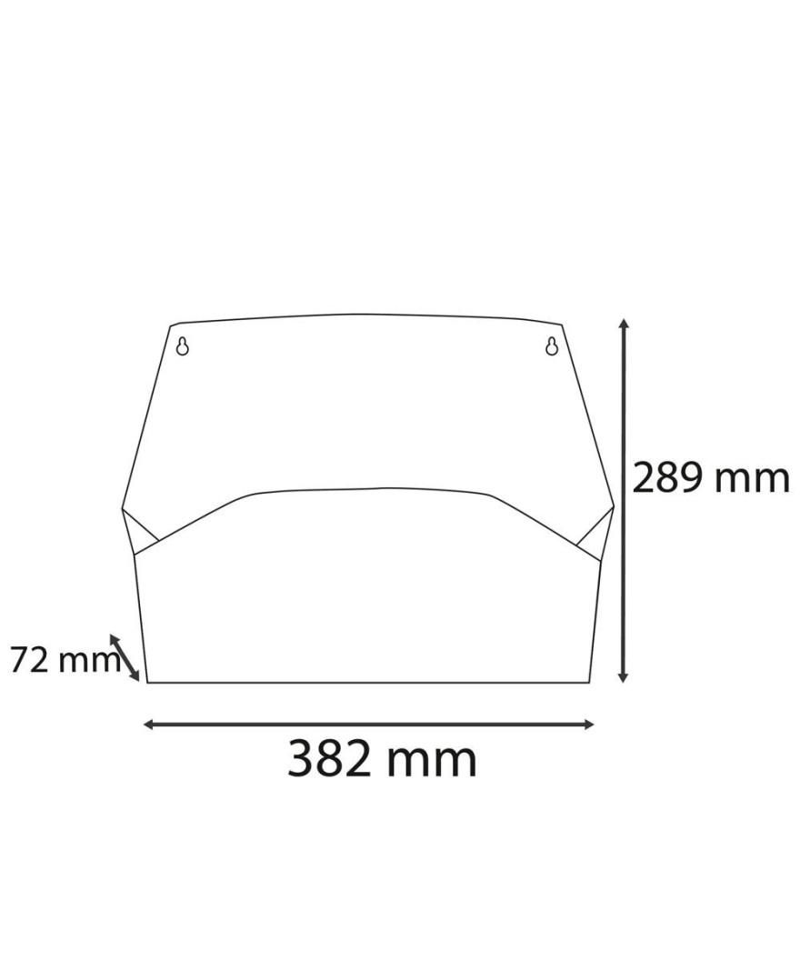 Trieur mural horizontal 1compart.Cristal