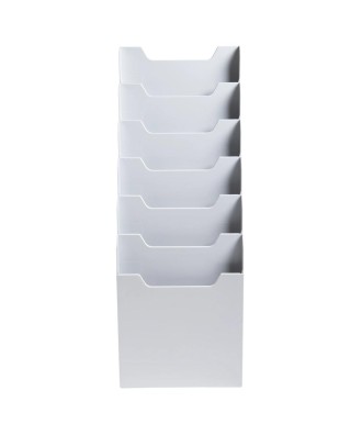 Trieur A4 vertic monté 6 cases gris lum