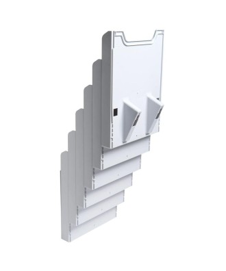 Trieur A4 vertic monté 6 cases gris lum