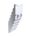 Trieur A4 vertic monté 6 cases gris lum