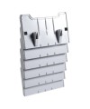 Trieur A4 horiz monté 6 cases gris lum