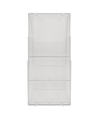 Trieur mural A4 vertical (3) cristal