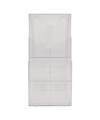 Trieur mural A4 vertical (3) cristal
