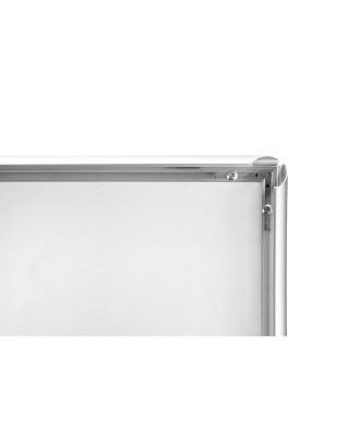 Cadre mural aluminium A1 alu/cristal