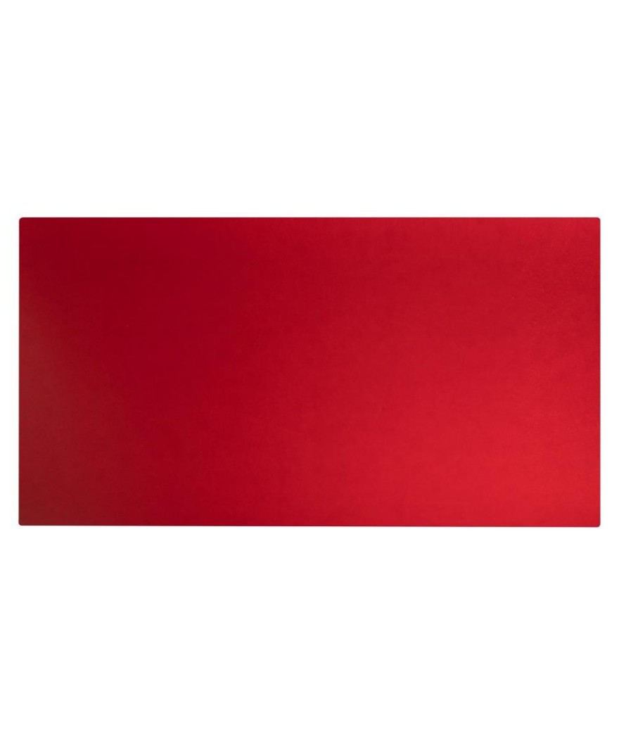 Sous-main souple PU 35x60cm noir/rouge