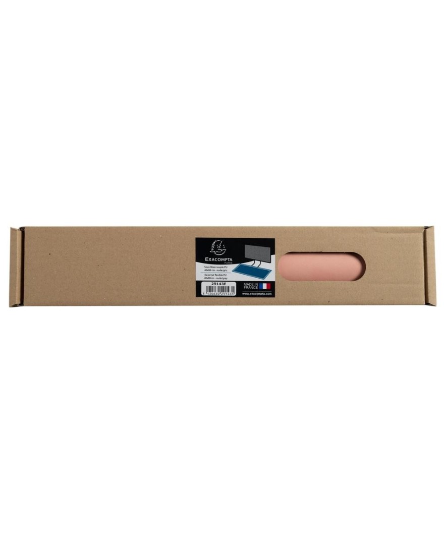 Sous-main souple PU 40x80cm nude/gris