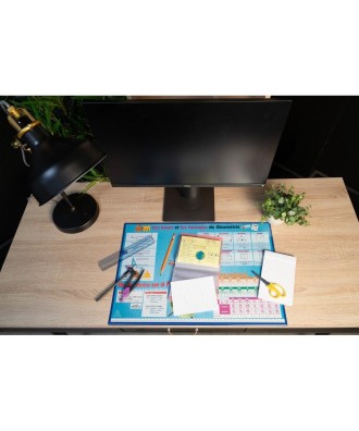 Sous-main rigide PVC 37,5x57,5cm Maths