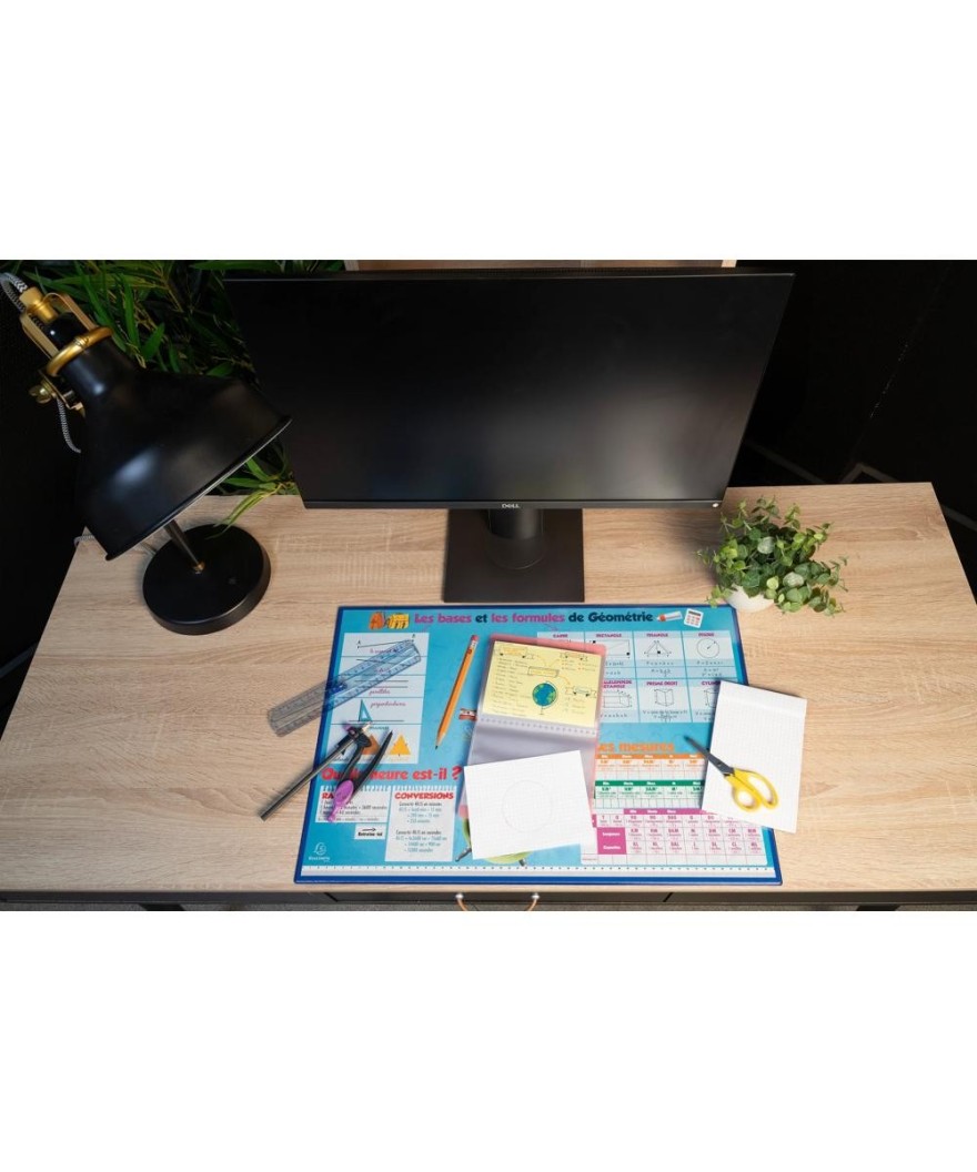 Sous-main rigide PVC 37,5x57,5cm Maths