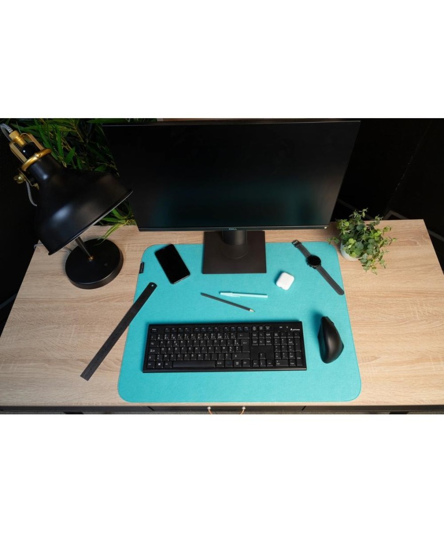 Sous-Main feutrine Teksto 50x65 vert eau