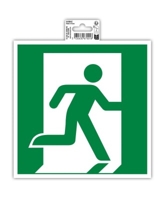 Panneau adhésif évacuation droite 20cm