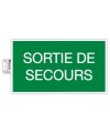 Panneau adhésif issue de secours 35cm FR