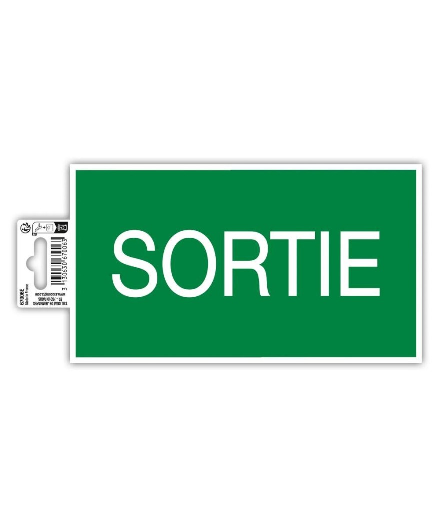 Panneau adhésif sortie 20cm FR