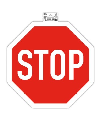 Panneau adhésif stop 30cm