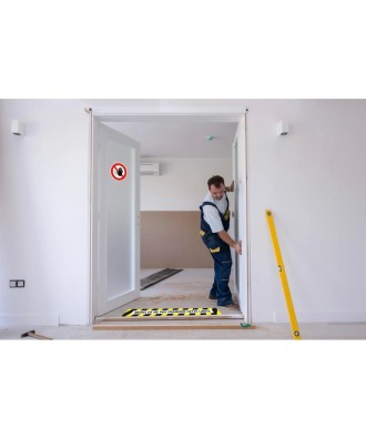 Panneau adhésif accès interdit 20cm