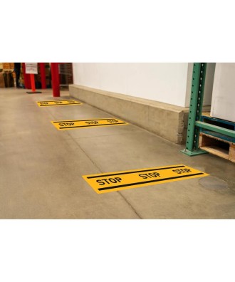 Pann. adhésif obligation stop jaune 1m