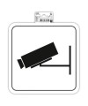 Panneau adhésif video surveillance 20cm