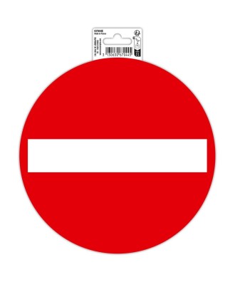 Panneau Sens interdit PVC 20 cm