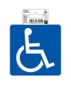 Panneau Reservé handicapés PVC 10x10cm