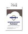 Panneau adhésif PVC Espace fumeur A5 FR