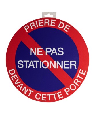 Panneau ne pas stationner 30 cm FR