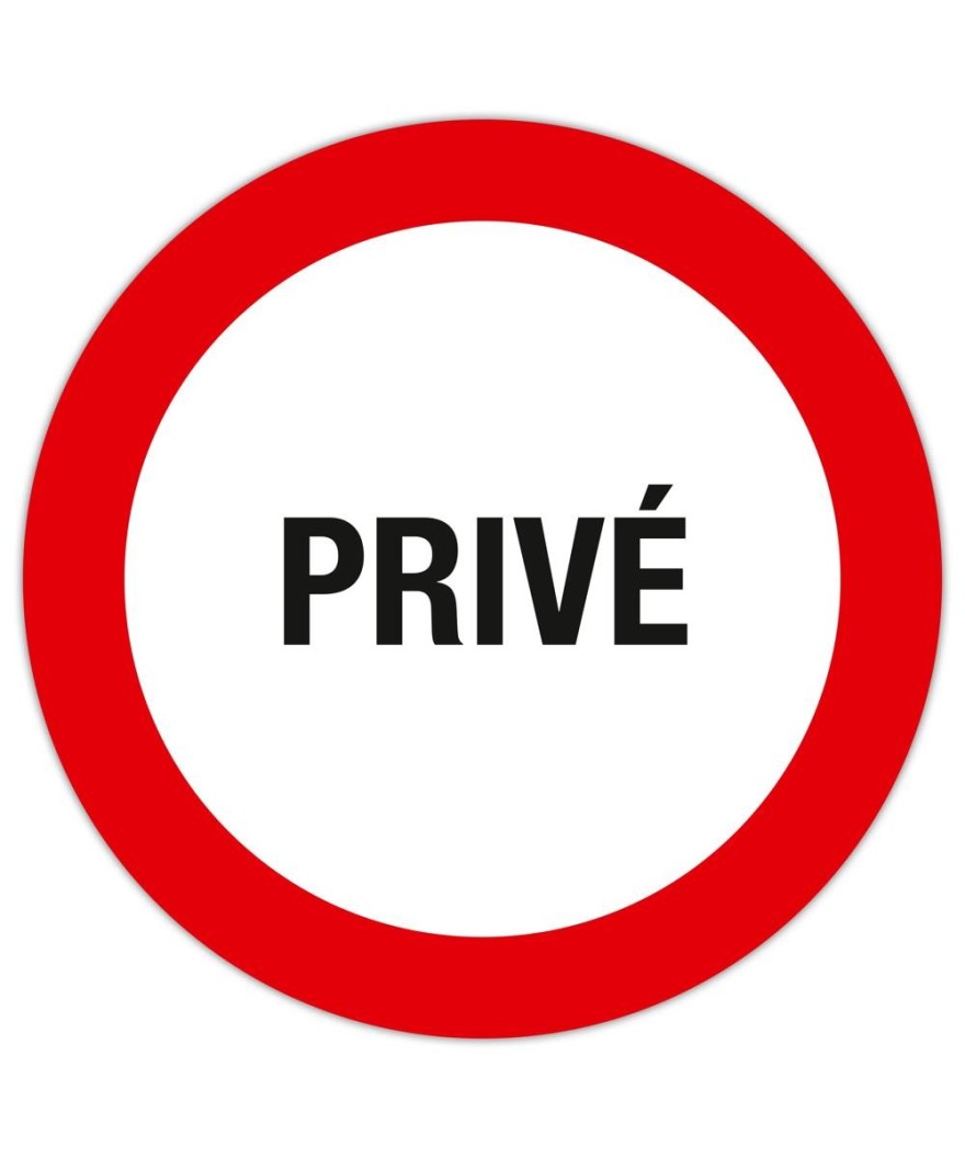 Panneau Privé  20 cm FR