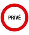 Panneau Privé  20 cm FR