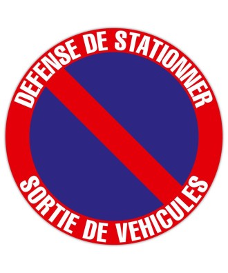 Défense de stationner 20 cm FR