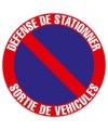 Défense de stationner 20 cm FR