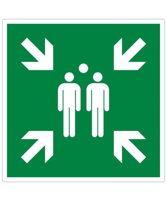 Pann. adh. point de rassemblement 30 cm