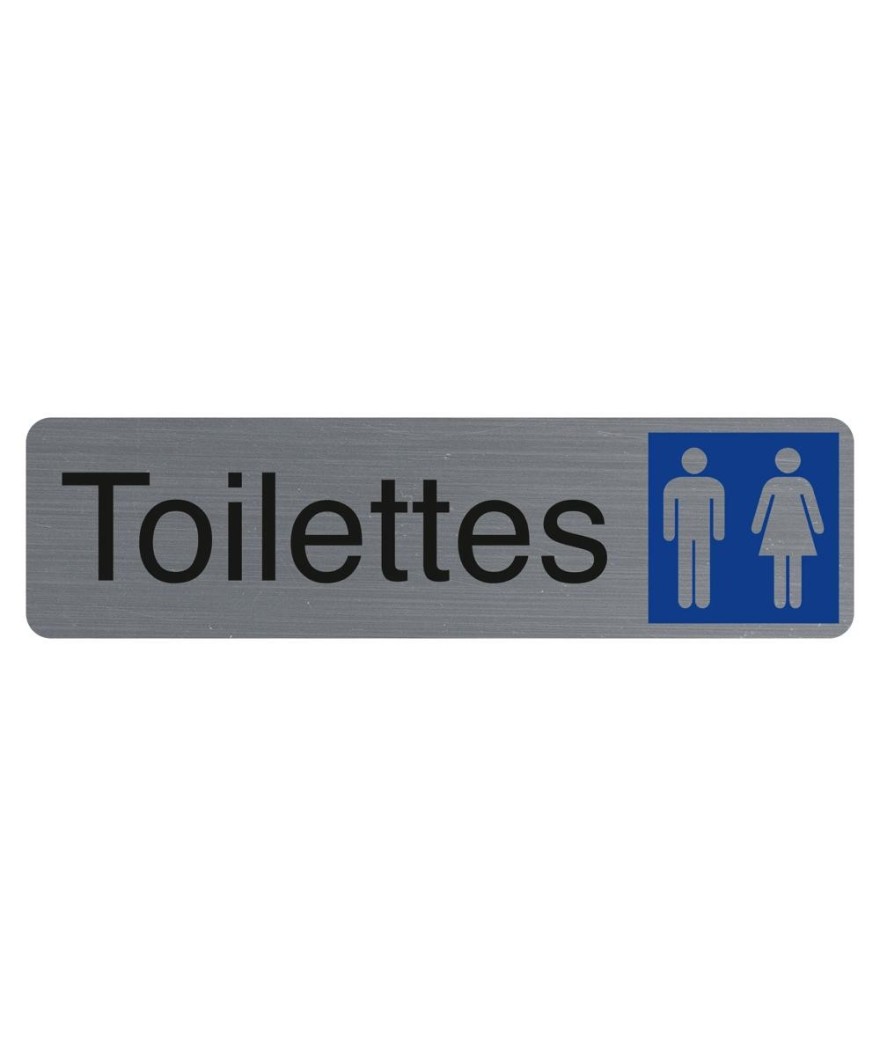 Plaque adhésive Toilettes dame/homme FR