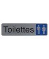 Plaque adhésive Toilettes dame/homme FR