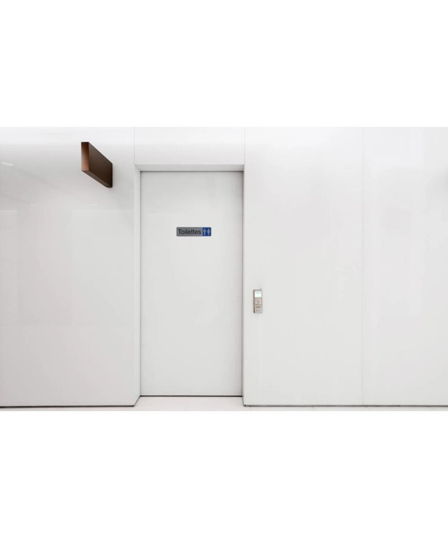 Plaque adhésive Toilettes dame/homme FR