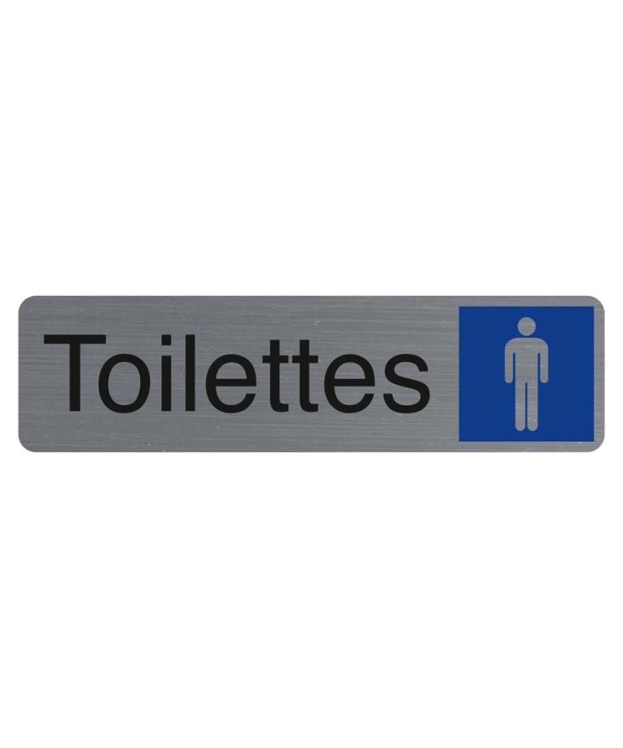 Plaque  adhésive Toilettes homme FR